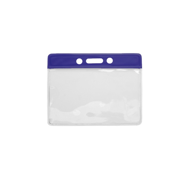 Bilde av Card holder/carrying case soft plastic 86 x 54 mm. blue top/clear (horizontal/landscape). 60270318 (DE,SE,NO,FI,RO,PL)