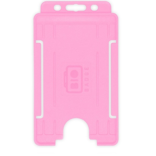 Bilde av Bio badge Cardholder/carrying face open plastic pink (vertical/portrait). 60270479 (DE,SE,NO,FI,RO,PL)