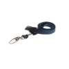 Billede af Mørke blå Lanyard / Halssnor / Keyhanger / Nøglesnor / Halsrem 10 mm med metal karabinhage. 100% polyester. Breakaway / break-away. 60270568_1